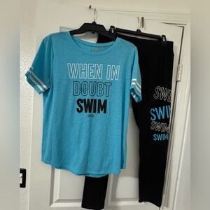 Justice Blue and Black Kids Matching Set